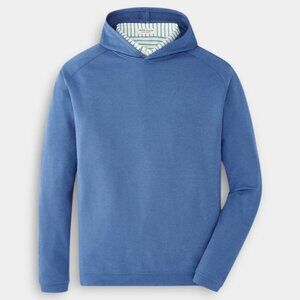 Peter Millar XL Men's Crown Sport Pine Performance Sport Navy Hoodie $140